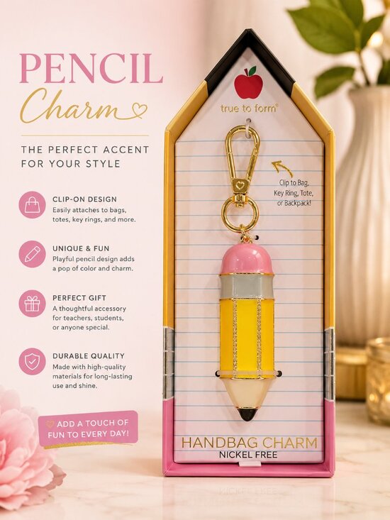 True To Form Accessories - 🖍️ True to Form Crayon Handbag Charm – A Must-Have for Teachers!
